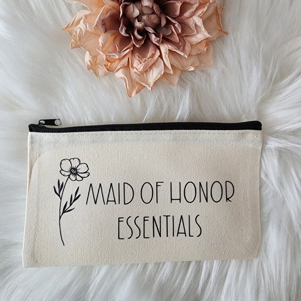 Bridal Party Essentials Pouches Set Of 3 - Picture 5 of 7
